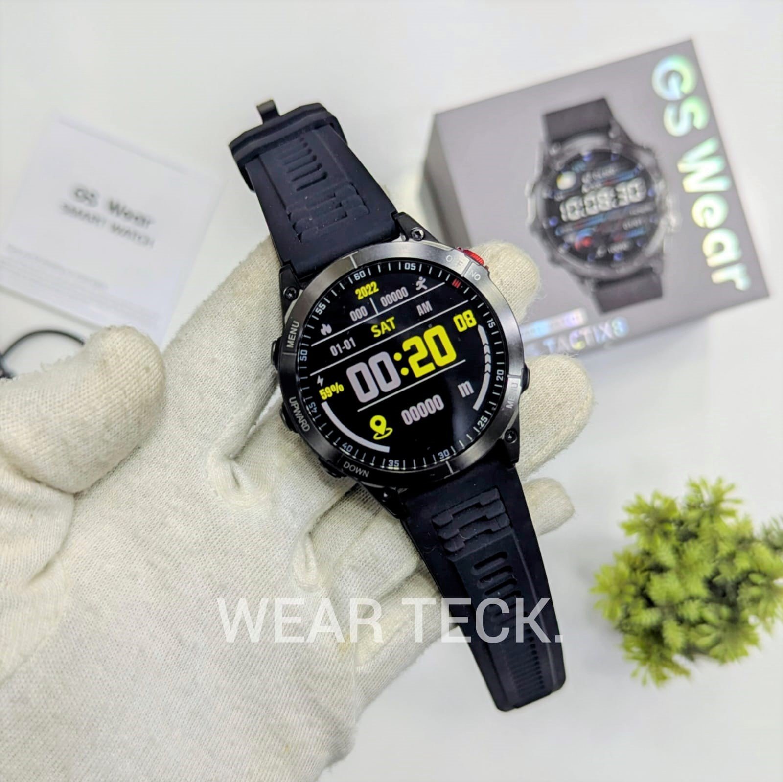 GS Wear Tactix 8 Smart Watch | Amoled Display | GPS