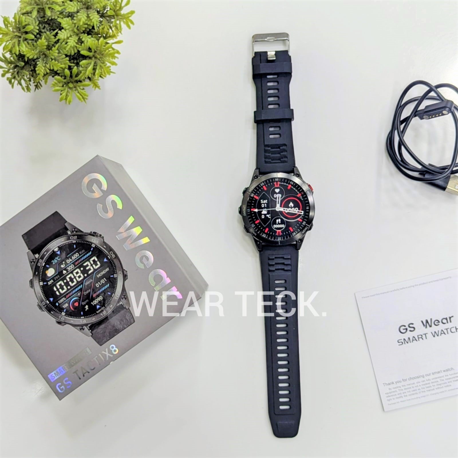 GS Wear Tactix 8 Smart Watch | Amoled Display | GPS