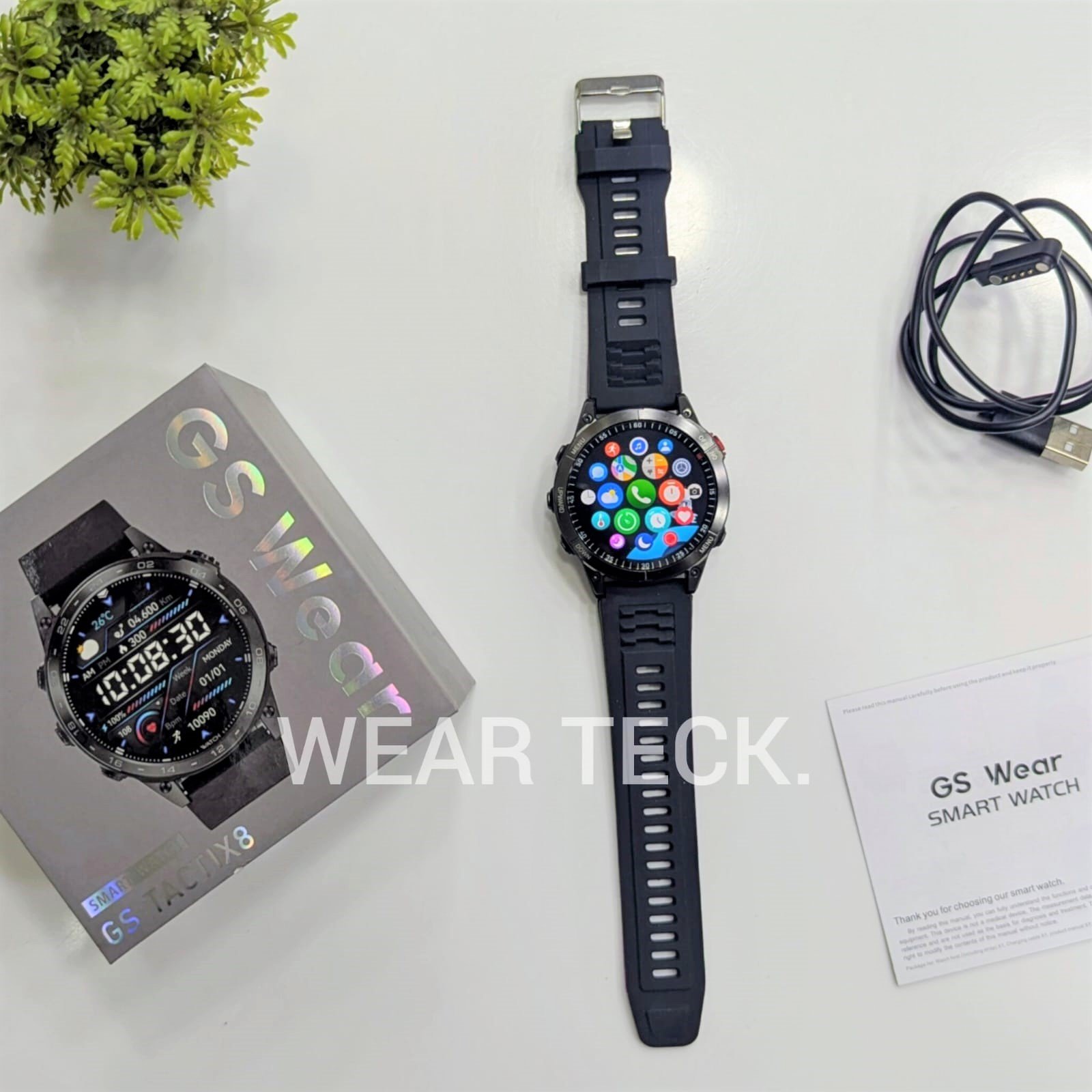 GS Wear Tactix 8 Smart Watch | Amoled Display | GPS