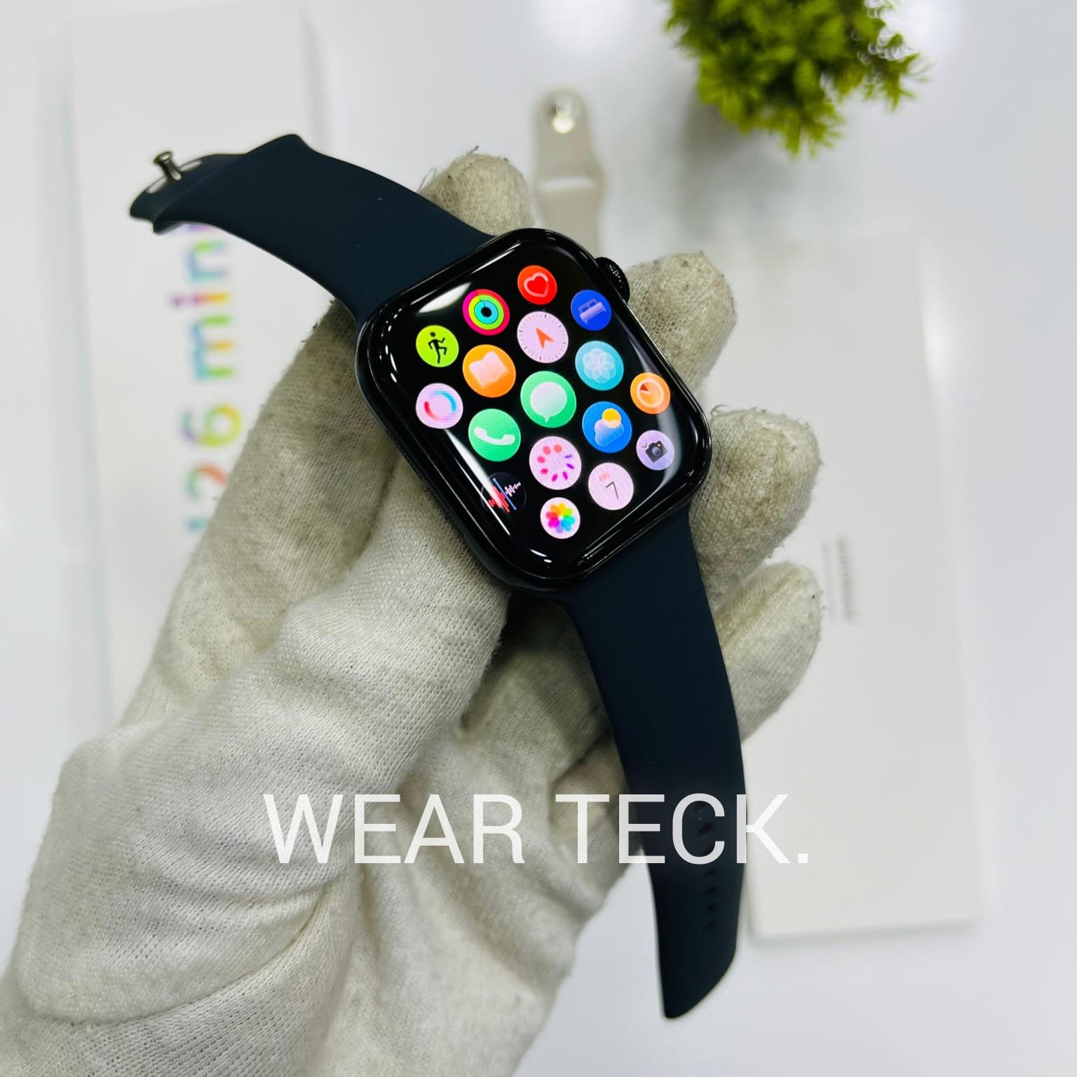 H26-Black-2 Hello Plum H26 Mini Plus Smart Watch | 40mm Dial