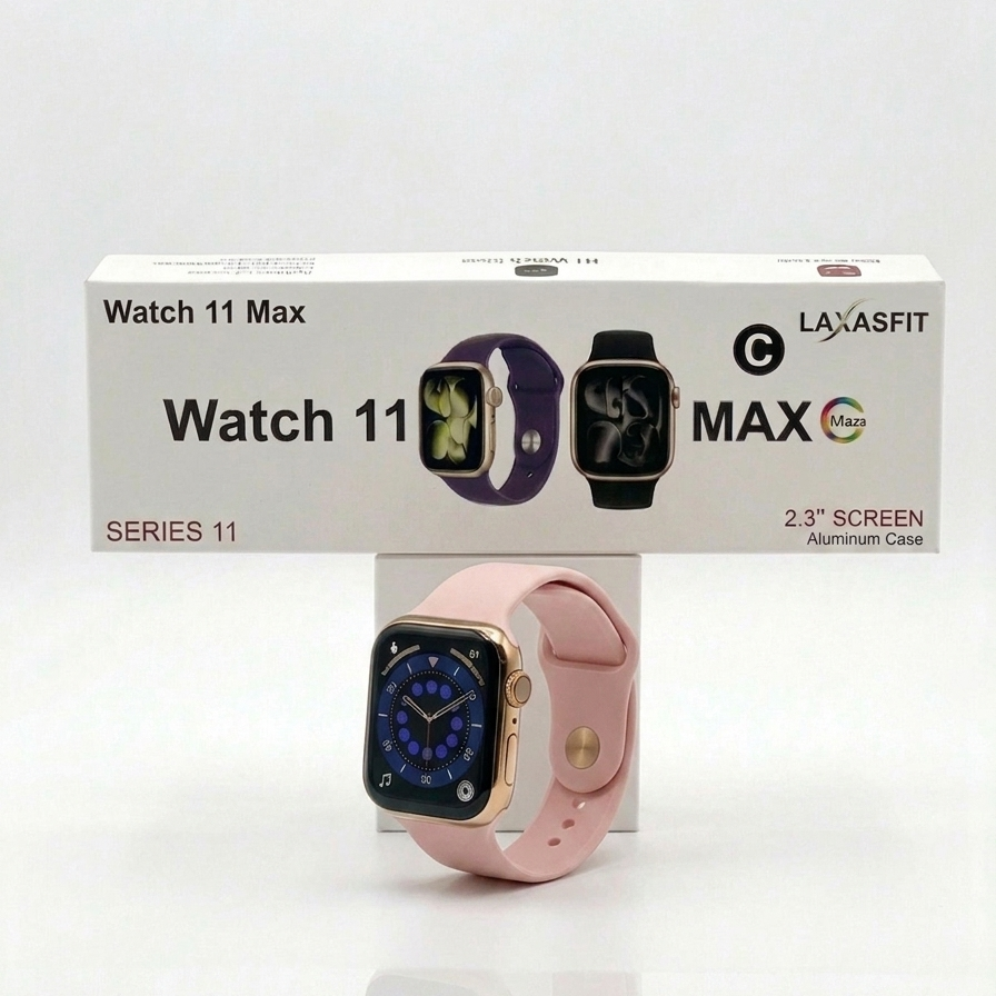 Watch 11 Max – New Series 11 Smart Watch with Stainless Steel Design, Bluetooth Calling & Health Tracking