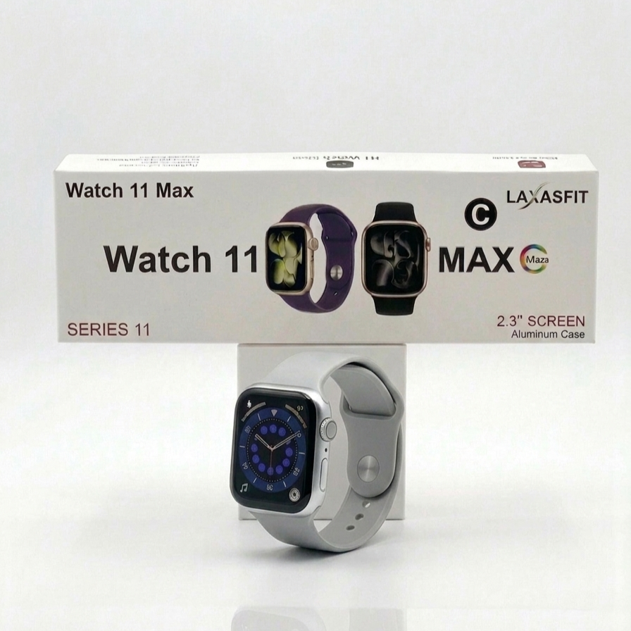 Watch 11 Max – New Series 11 Smart Watch with Stainless Steel Design, Bluetooth Calling & Health Tracking