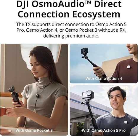 DJI Mic Mini (2 TX + 1 RX) – 2-Person Wireless Microphone 5 DJI Mic Mini (2 TX + 1 RX) – 2-Person Wireless Microphone