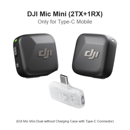 DJI Mic Mini (2TX+1RX) for Type-C Mobile - DJI Mic Mini Dual without Charging Case with Type-C Connector