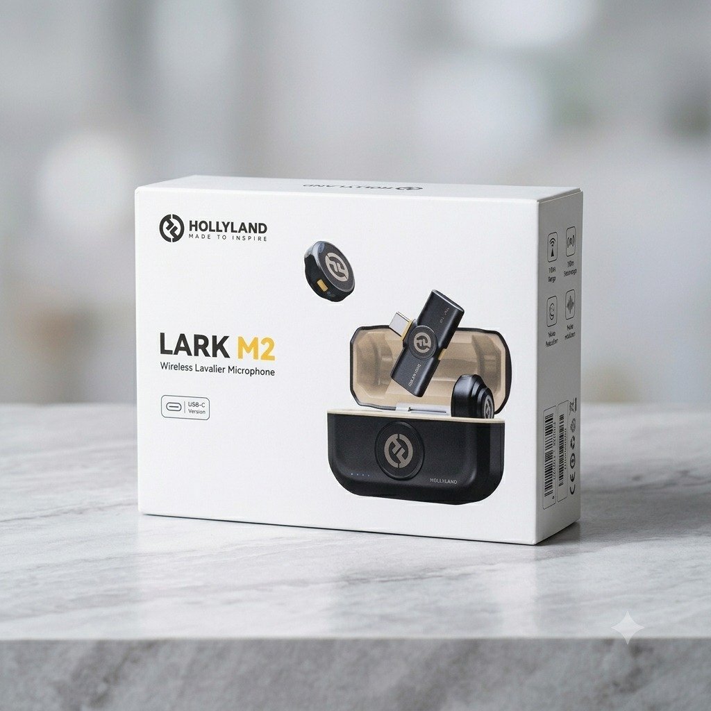 Hollyland LARK M2 Wireless Lavalier Microphone with USB-C Plug DUO Version for 2 Persons 2 - Hollyland LARK M2 Wireless Lavalier Microphone with USB-C Plug DUO Version for 2 Persons (1 Year Warranty)