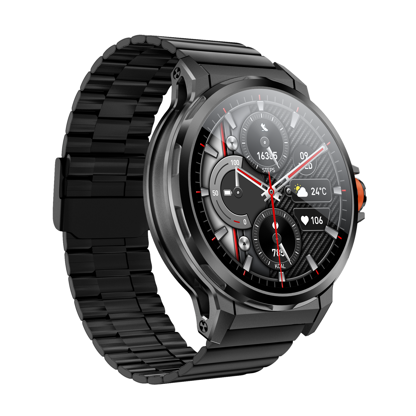 Kalobee SK43 Smart Watch Black 2 - Kalobee SK43 Smart Watch Price in Pakistan | Rugged Style | Wearteck
