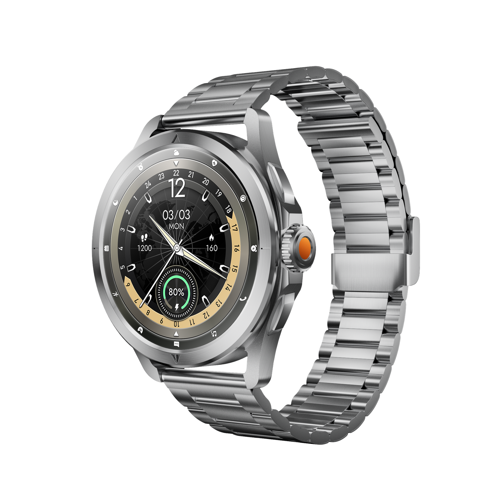 Kalobee SK44 Smart Watch Silver 3 Kalobee SK44 Smart Watch Price in Pakistan | Executive Style | Wearteck