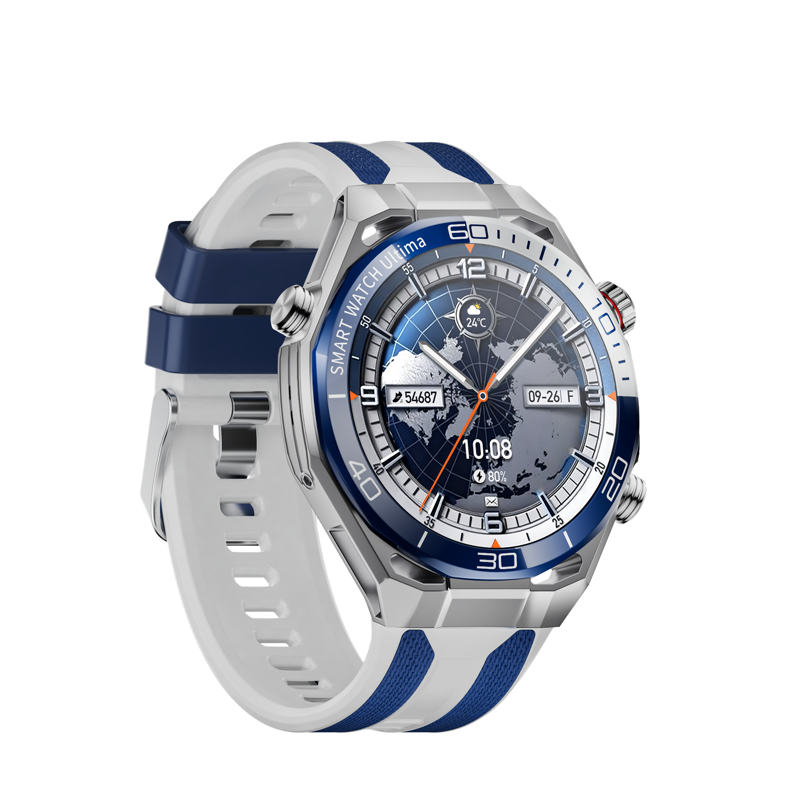 Kalobee SK55 Smart Watch Silver 2 - Kalobee SK55 Smart Watch Price in Pakistan | Sports Style | Wearteck