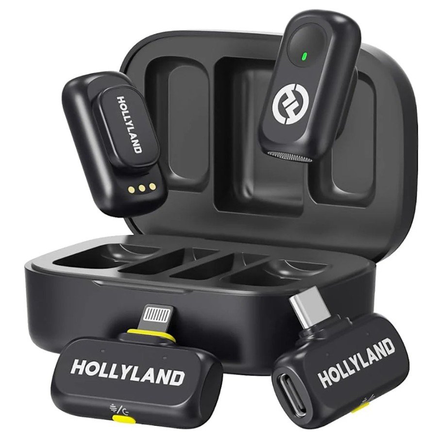 A1 Duo Combo - Hollyland Lark A1 Dual Wireless Microphone with Type-C & iPhone Connector (1 Year Warranty)
