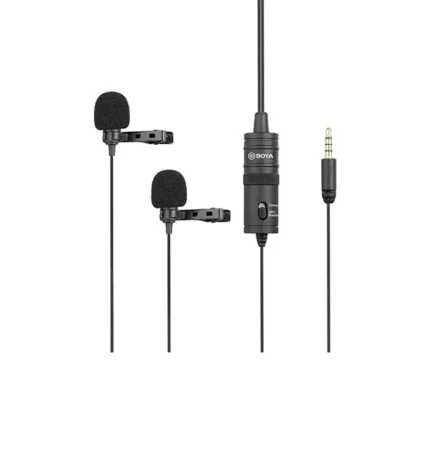 BOYA BY-M1DM Dual Omnidirectional Lavalier Microphone
