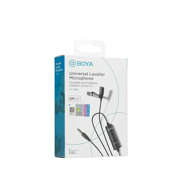 - BOYA BY-M1S Universal Lavalier Microphone