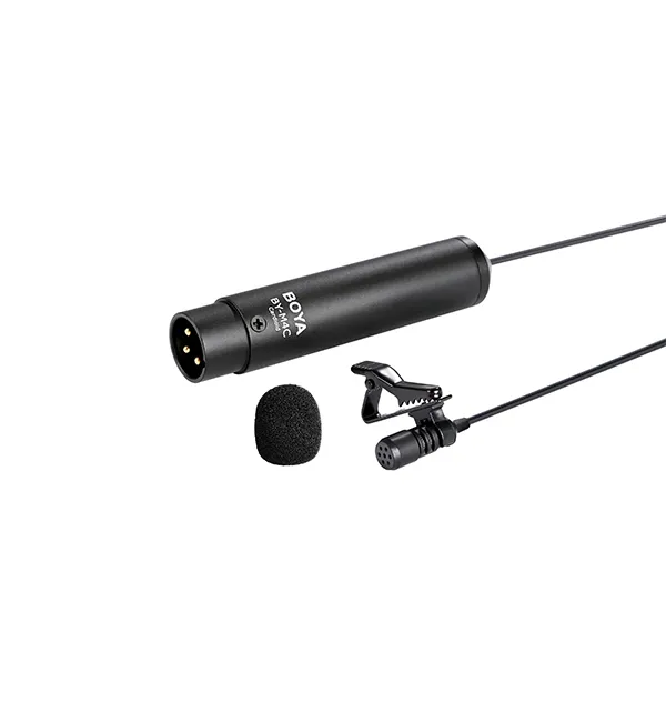 BOYA BY-M40D Lavalier Microphone Professional XLR Cardioid Condenser Mic