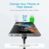- Anker 322 Braided Usb-C to Usb-C Cable 60W 3ft - Black