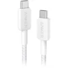 Anker 322 Braided USB-C to USB-C Cable 60W 3ft White