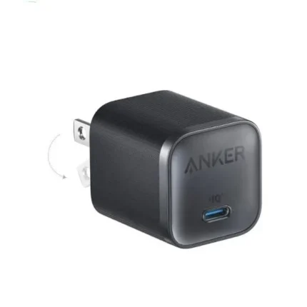 Anker Nano 45W Usb-C Charger, Fast Charging, Compact & Foldable Plug, 2-Pin (US) - Black