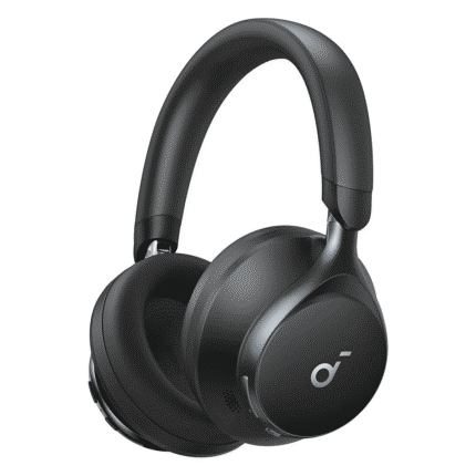 Anker Soundcore Space One, Active Noise Cancelling Headphones, 2X Stronger Voice Reduction, 40H ANC Playtime, App Control, LDAC Hi-Res Wireless Audio, Comfortable Fit, Clear Calls, Bluetooth 5.3 - Black
