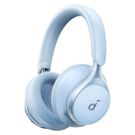 Anker Soundcore Space One, Active Noise Cancelling Headphones, 2X Stronger Voice Reduction, 40H ANC Playtime, App Control, LDAC Hi-Res Wireless Audio, Comfortable Fit, Clear Calls, Bluetooth 5.3 - Blue