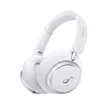Anker Soundcore Space Q45 Adaptive Active Noise Cancelling Headphones, Reduce Noise by Up to 98%, 50H Playtime, App Control, LDAC Hi-Res Wireless Audio, Comfortable Fit, Clear Calls - White