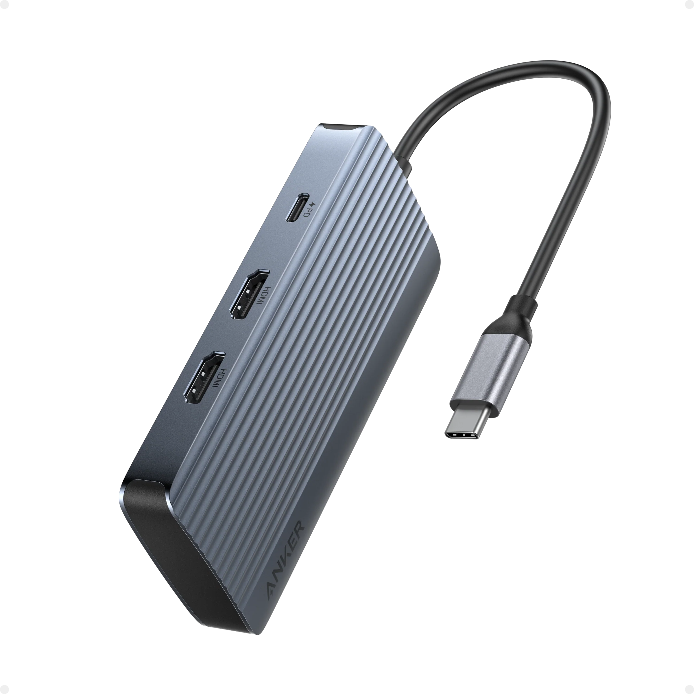 - Anker Usb-C Hub (7-In-1, Dual Display), Single Display Can Reach 4k@ 30Hz, Dual Display Can Reach, 1080p@60Hz, 4k HD Resolution, 10Gbps Data Transfer, Elegant Metallic Finish