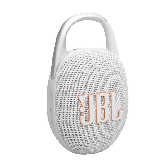 JBL Clip 5 Portable Bluetooth Speaker White - JBL CLIP 5 Bluetooth Speaker