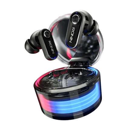 Ronin Clutch Pro R-7165 RGB Gaming Earbuds with 50ms Low Latency and ENC