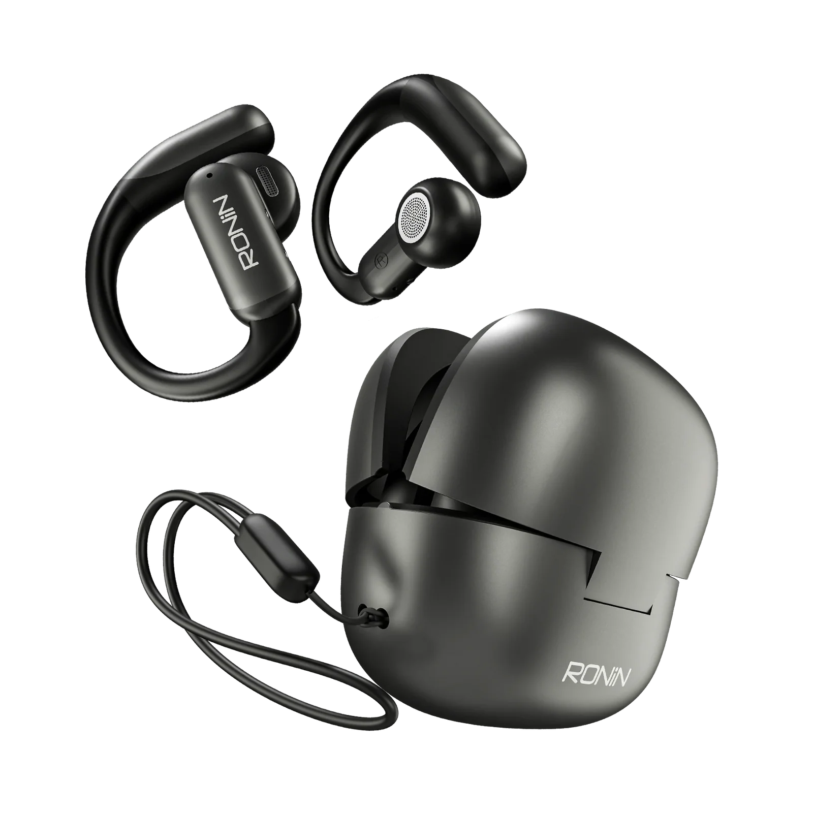 Ronin Ear Flip Earbuds R-7150 open ear design with 13mm drivers