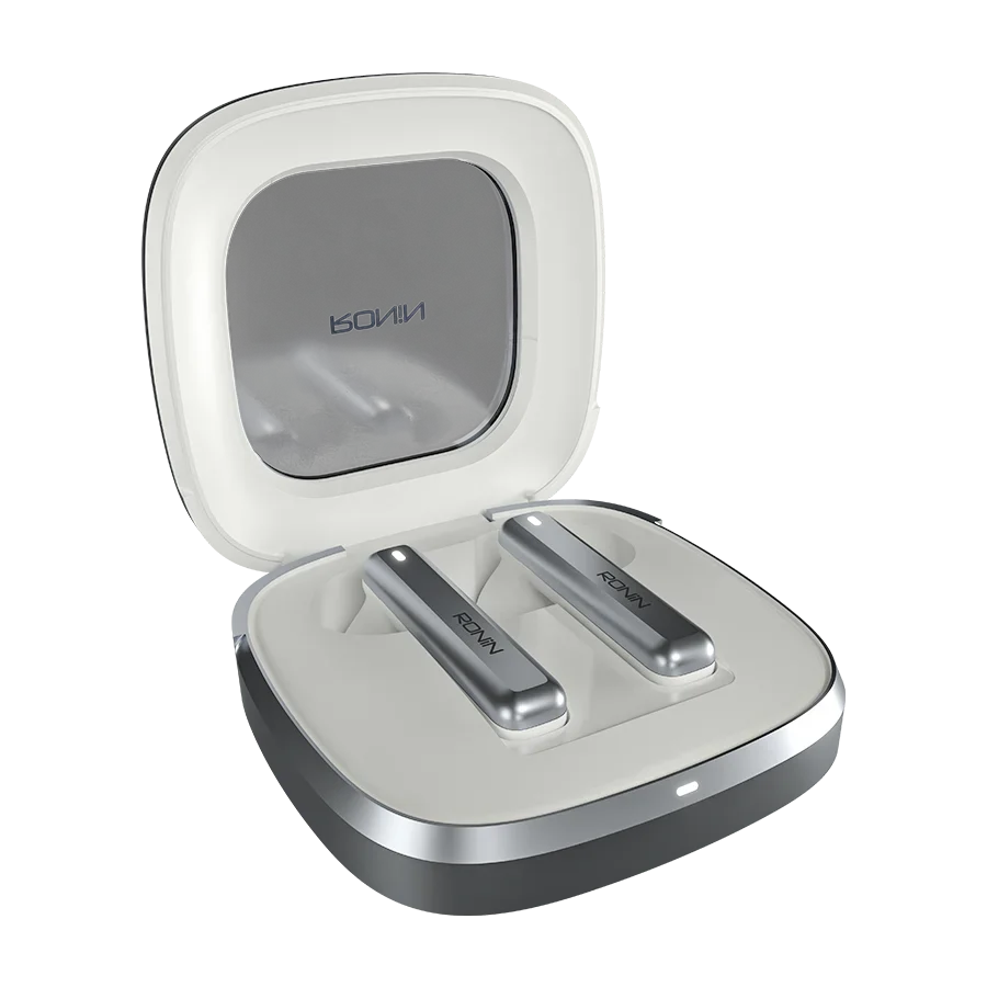 Ronin Mashion Pro Earbuds White Grey 2 - Ronin Mashion Pro Earbuds | R-7140