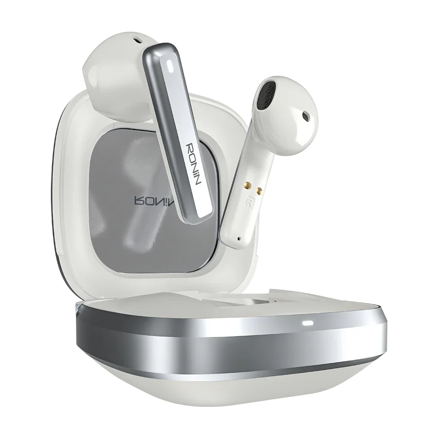 Ronin Mashion Pro Earbuds White Grey 3 - Ronin Mashion Pro Earbuds | R-7140