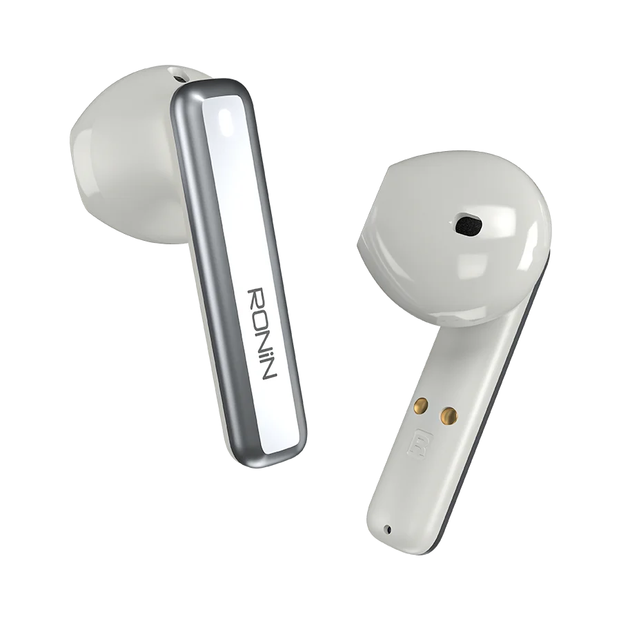Ronin Mashion Pro Earbuds White Grey 5 - Ronin Mashion Pro Earbuds | R-7140