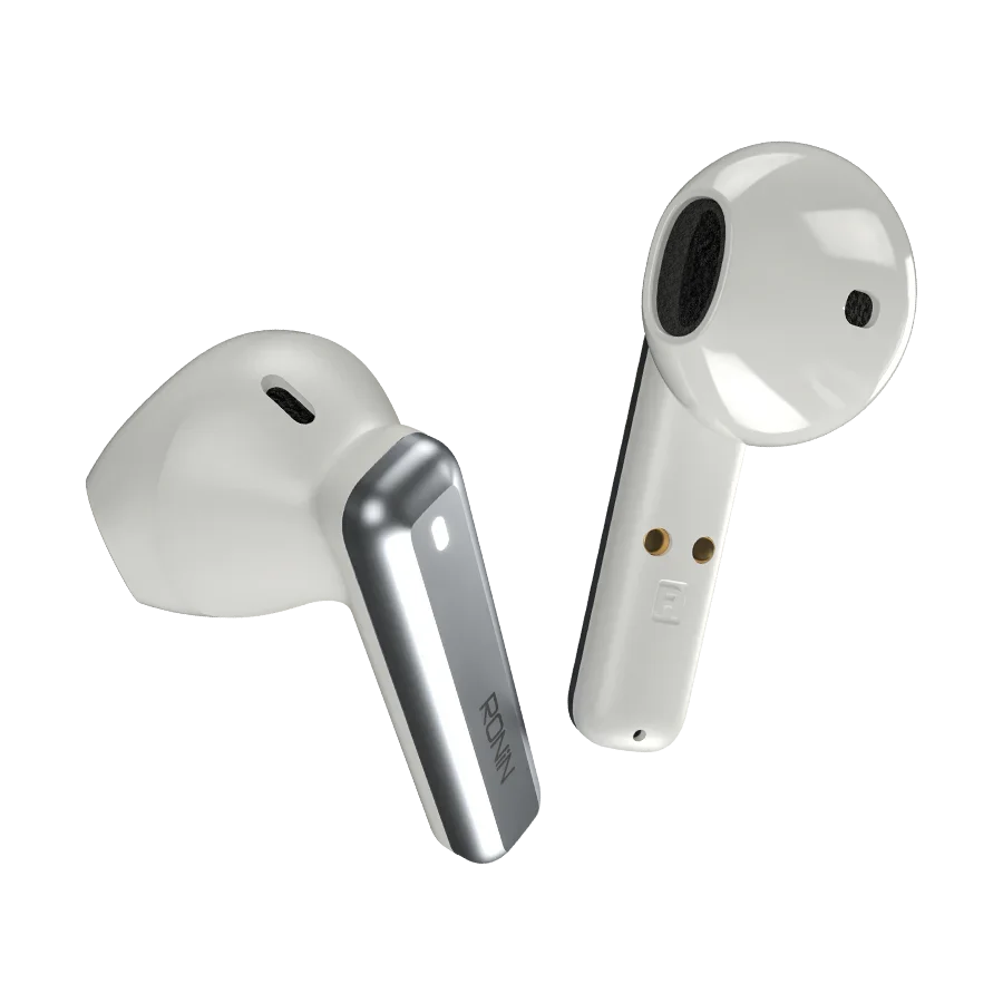 Ronin Mashion Pro Earbuds White Grey 6 - Ronin Mashion Pro Earbuds | R-7140