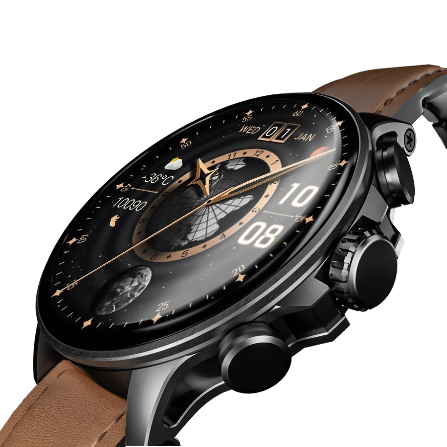 Ronin Moment Smart Watch Black 6 - Ronin Moment Smart Watch | Super Amoled Display | R-5005