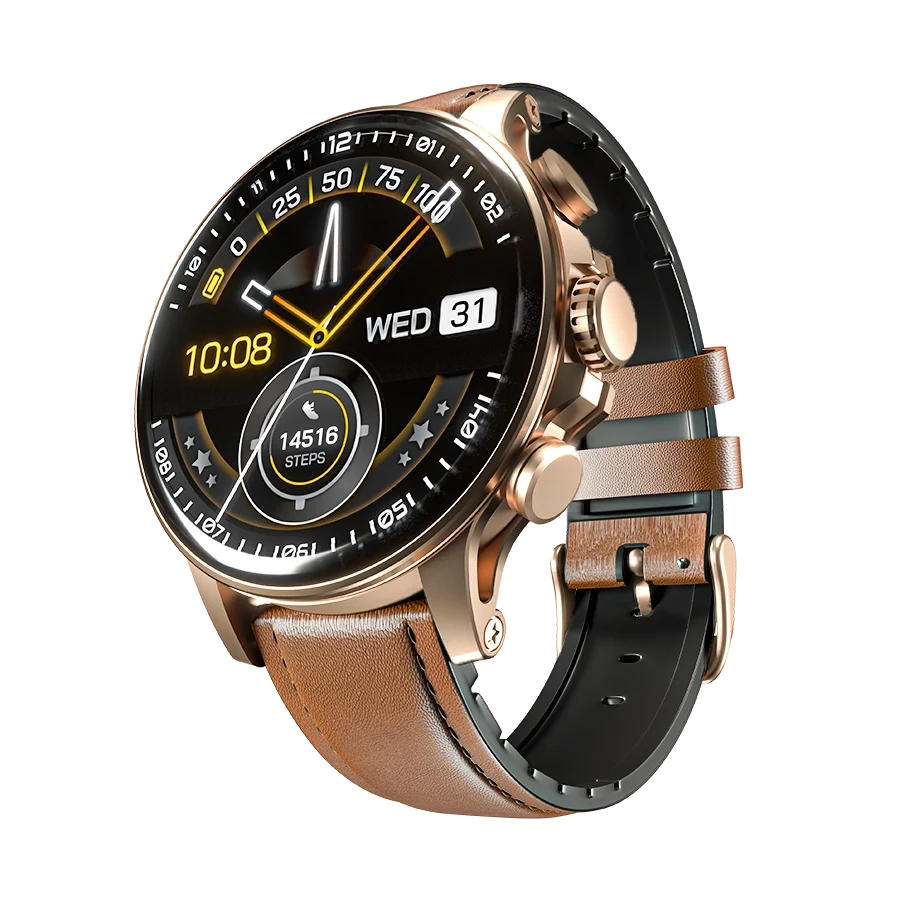 Ronin Moment Smart Watch Gold 2 - Ronin Moment Smart Watch | Super Amoled Display | R-5005