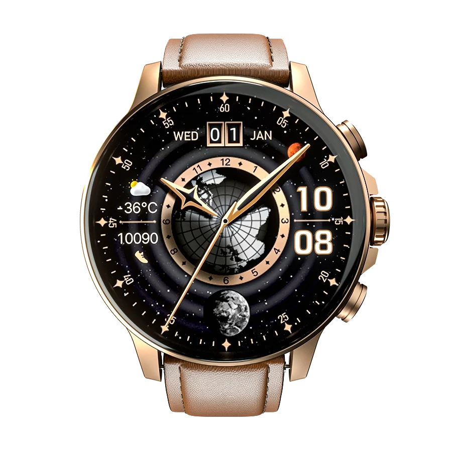 Ronin Moment Smart Watch Gold 3 - Ronin Moment Smart Watch | Super Amoled Display | R-5005