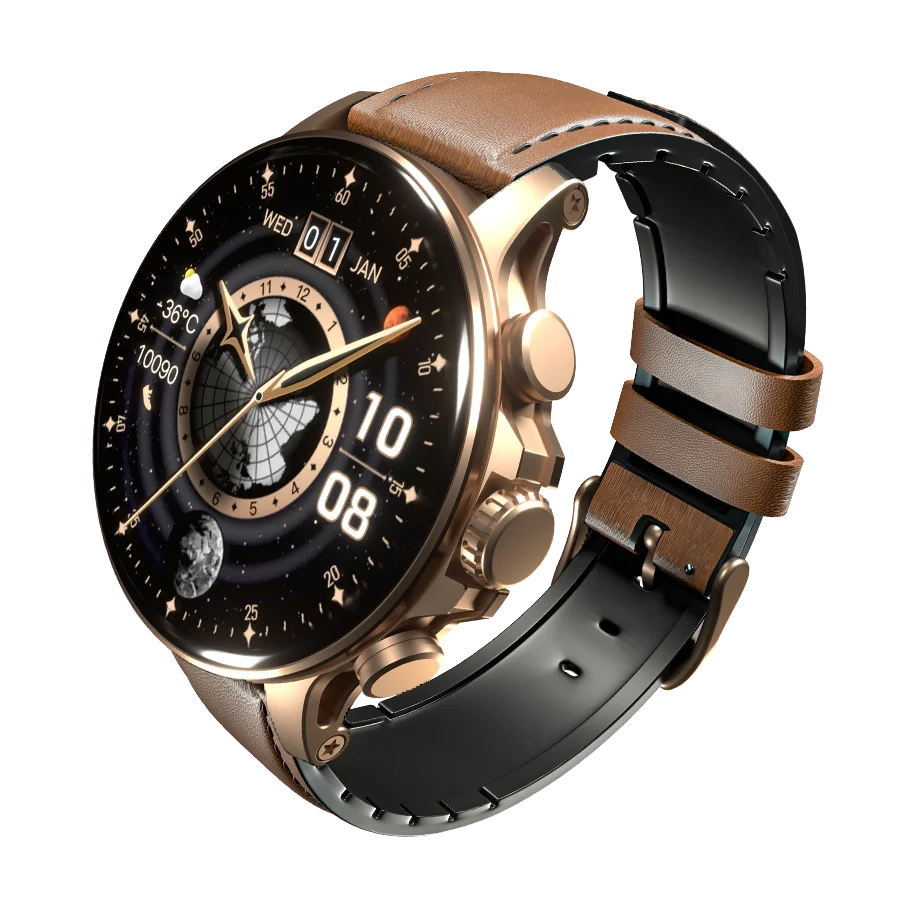 Ronin Moment Smart Watch Gold 5 - Ronin Moment Smart Watch | Super Amoled Display | R-5005