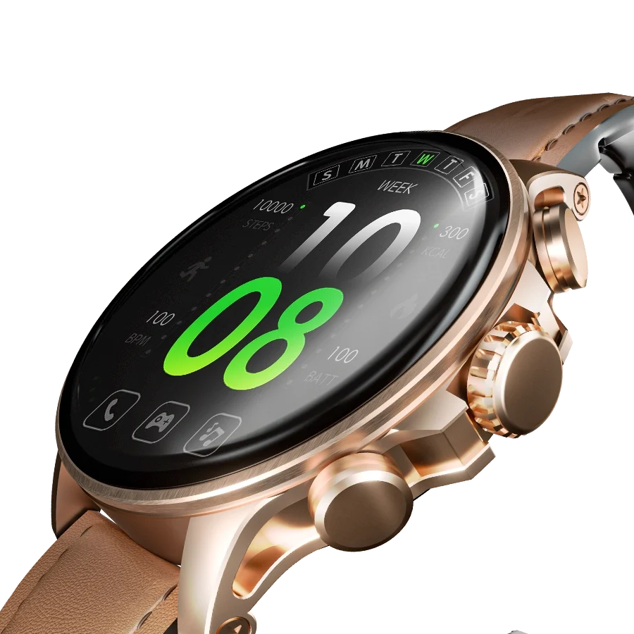 Ronin Moment Smart Watch Gold 6 - Ronin Moment Smart Watch | Super Amoled Display | R-5005