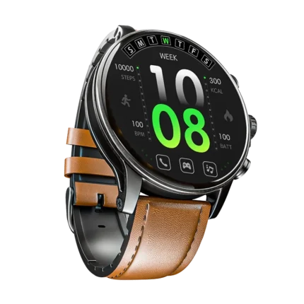 - Home Ronin Moment Smart Watch R-5005 with Super Retina AMOLED Display and Leather Strap