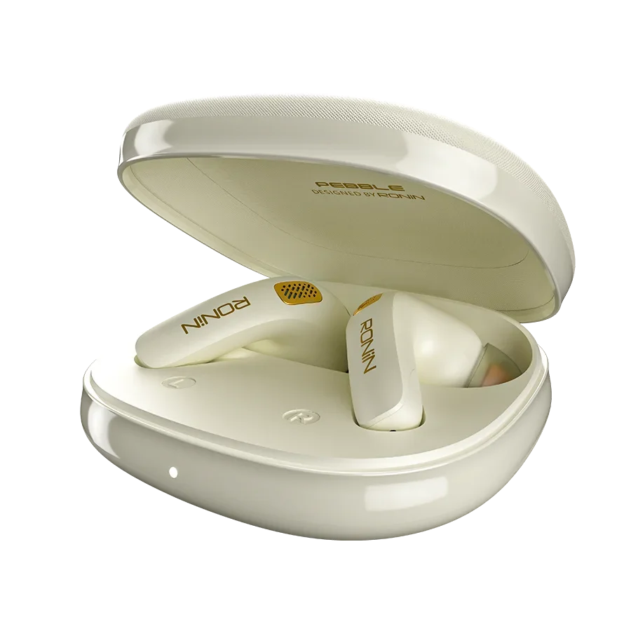 Ronin Pebble Earbuds Beige 4 - Ronin Pebble Earbuds | R-7130
