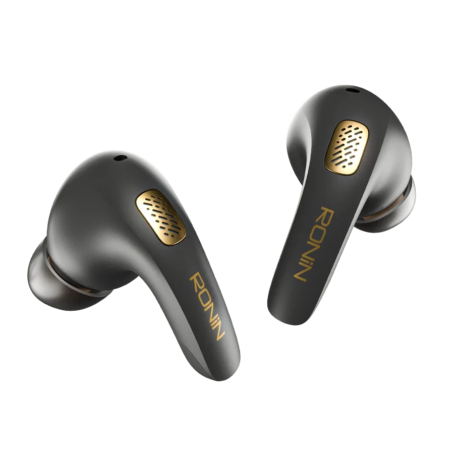 Ronin Pebble Earbuds Black 5 - Ronin Pebble Earbuds | R-7130