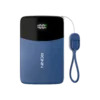 Ronin Cyan 10000mAh Power Bank with 22.5W Fast Charging and Digital Display