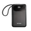 Ronin Pulse 10000mAh Power Bank with 22.5W Fast Charging and Built-In Type-C Cable